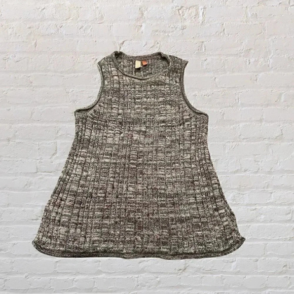 Anthropologie Pilcro Ribbed Knit High Neck Sleeveless Sweater Tank Size Small - Picture 1 of 4
